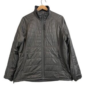 REI Puffer Jacket Womens XL Gray PrimaLoft Insulated Packable